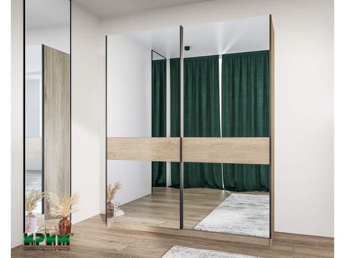 Гардероб с огледало и плъзгащи врати Сити 1035